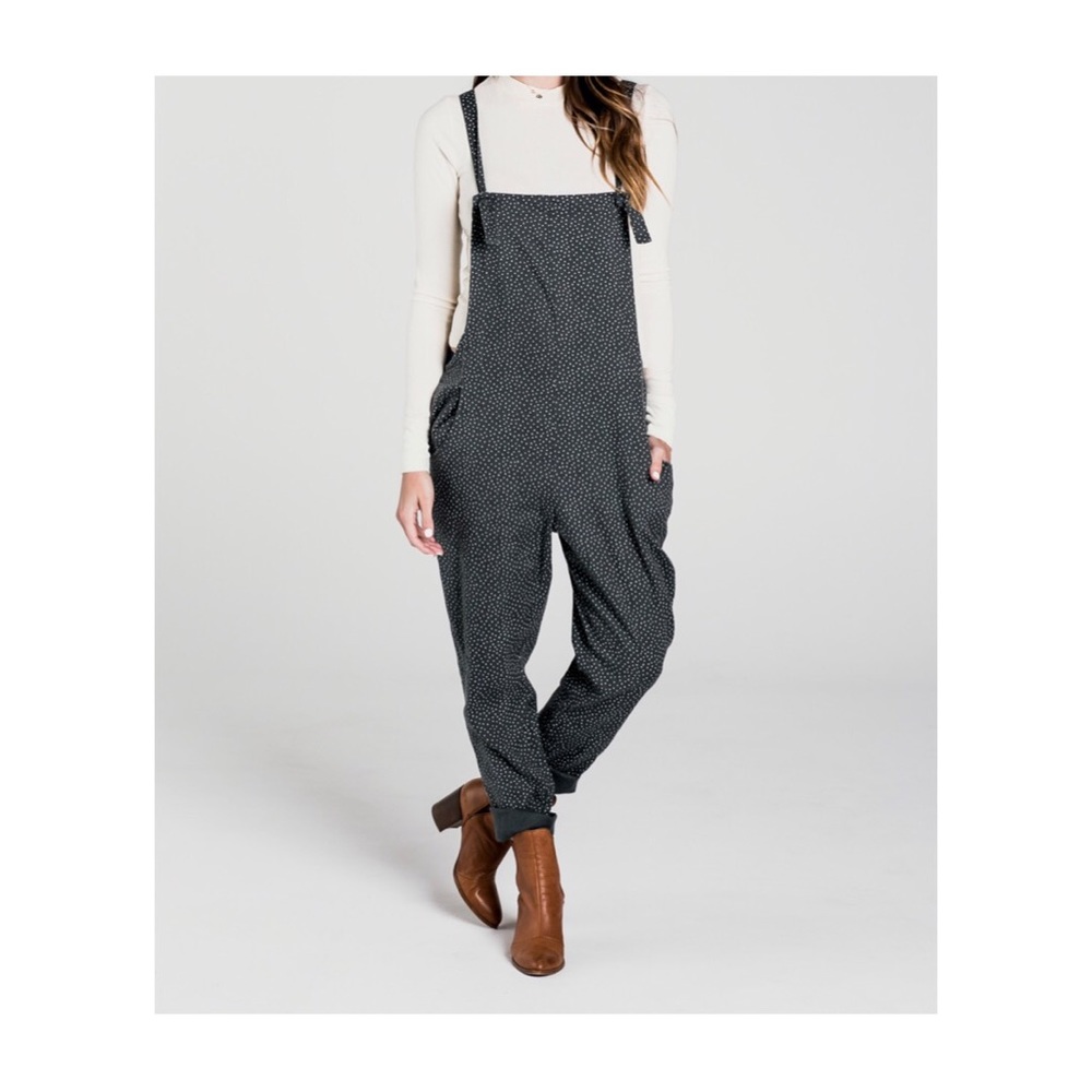 Knotted Linen Overalls